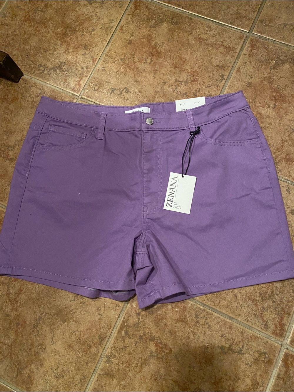 Zenana Lavender Purple Women's Bermuda Shorts